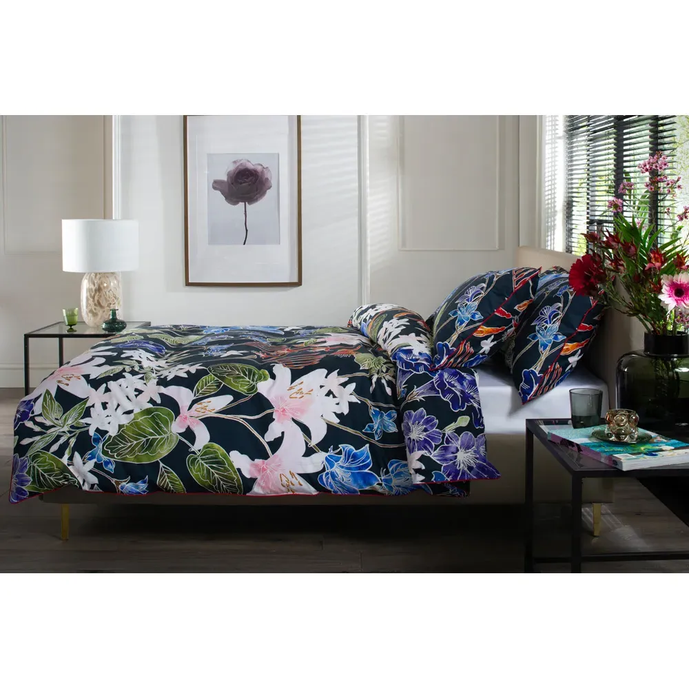 Floral Nightshade King Size Duvet Set - Multi, Cotton