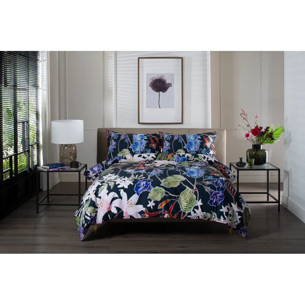 Floral Nightshade Single Duvet Set - Multi, Cotton