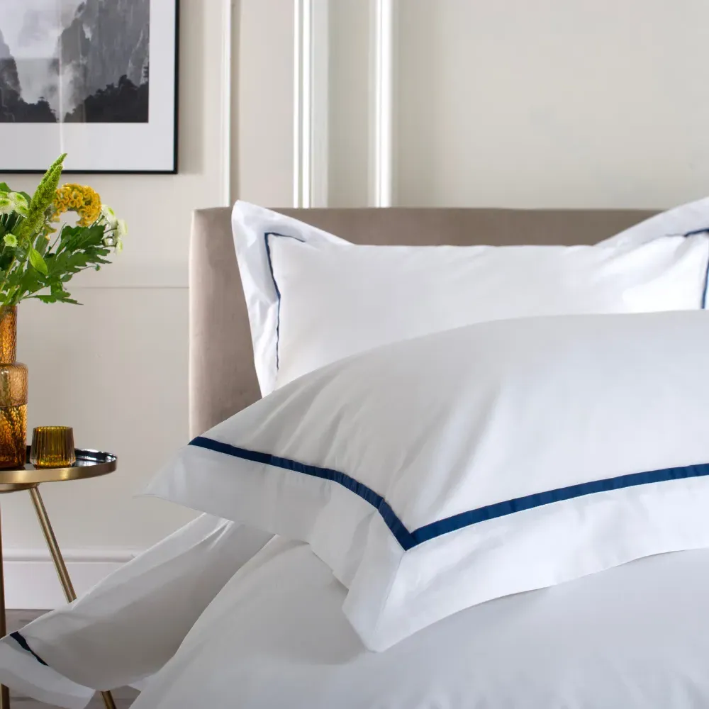 Hampstead King Size Duvet Set - Blue, Cotton