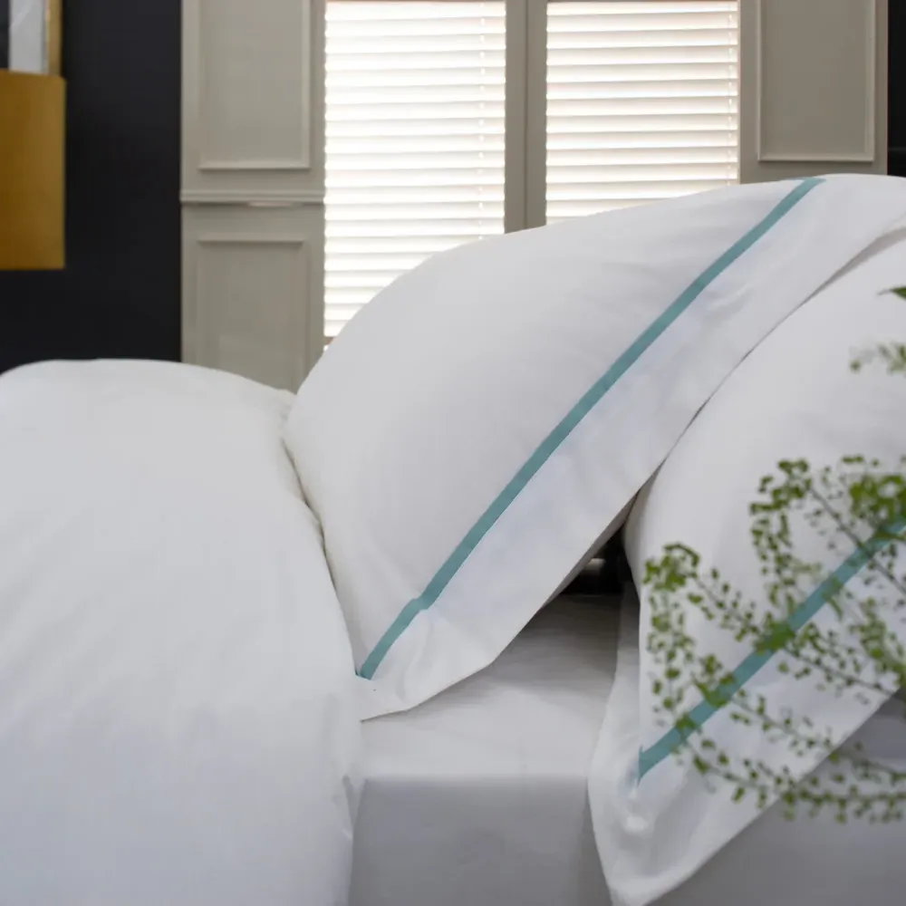 Hampstead Single Duvet Set - Light Blue, Cotton