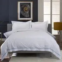 Hampstead Single Duvet Set - Light Blue, Cotton