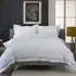 Hampstead Super King Size Duvet Set - Silver, Cotton