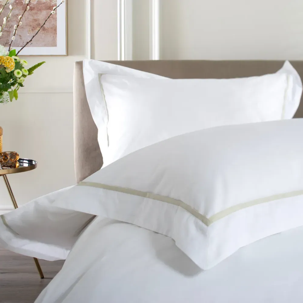 Hampstead Super King Size Duvet Set - Stone, Cotton