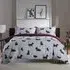Hattie Single Duvet Set Reversible - Grey, Cotton