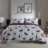 Hattie Super King Size Duvet Set Reversible - Grey, Cotton