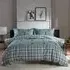 Highland Fell Double Duvet Set - Green, Cotton