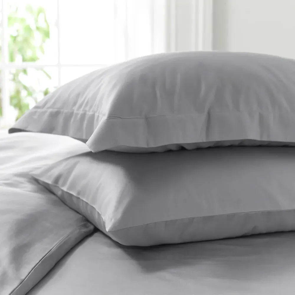 Housewife Platinum Pillowcase - Silver, Cotton