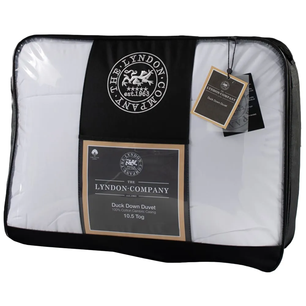 King Size Duck Down Duvet 10.5 Tog - White image