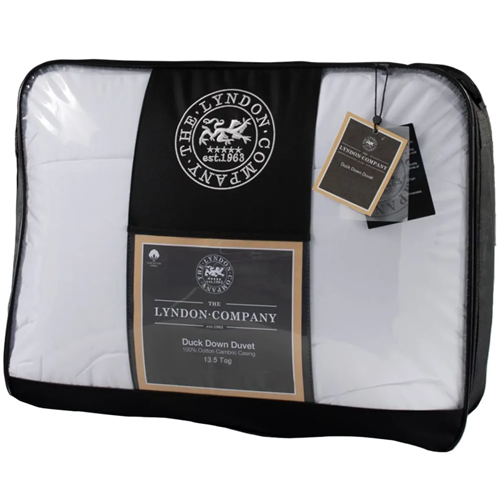 King Size Duck Down Duvet 13.5 Tog - White