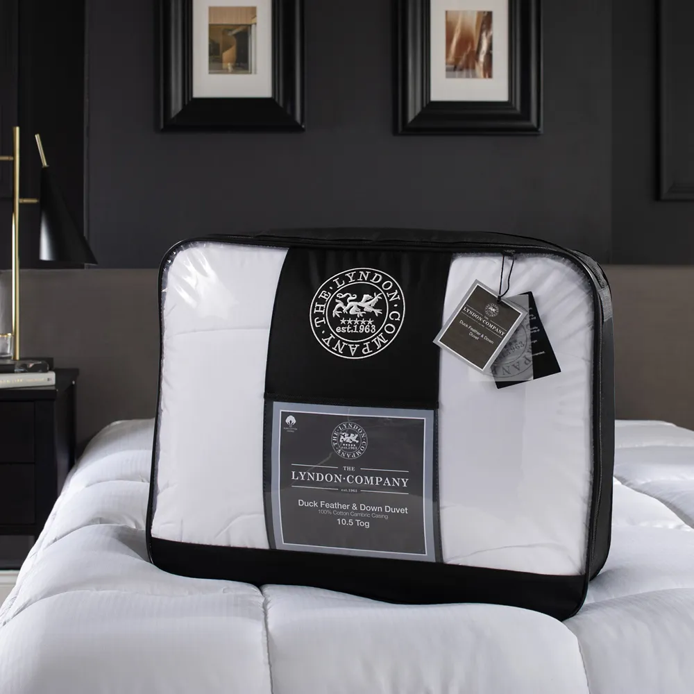 King Size Duck Feather and Down Duvet 10.5 Tog - White