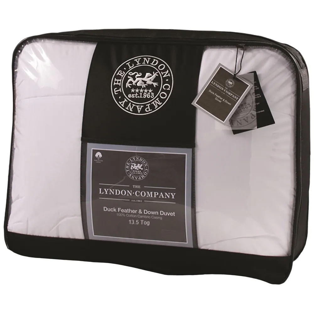 King Size Duck Feather and Down Duvet 13.5 Tog - White
