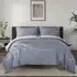 King Size Duvet Cover Set - Slate Grey, Percale Cotton