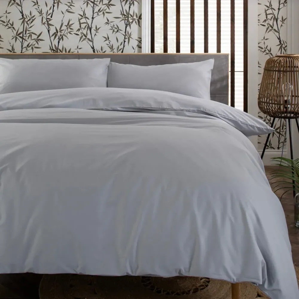 King Size Duvet Set - Silver, Cotton image