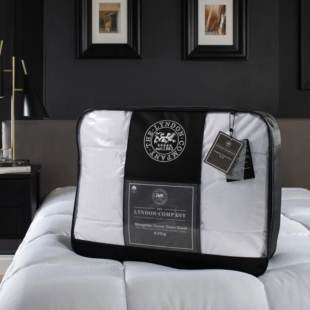 King Size Mongolian Goose Down Duvet 9Tog - White