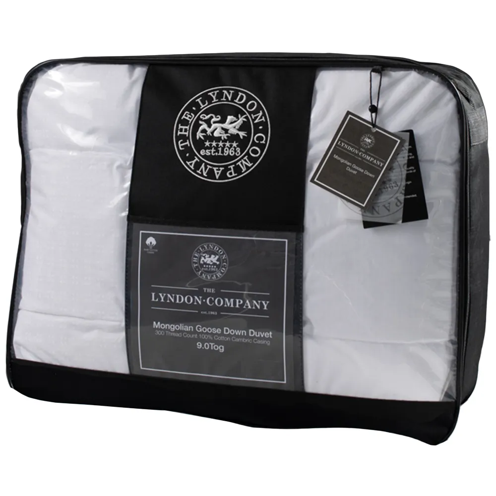 King Size Mongolian Goose Down Duvet 9Tog - White image