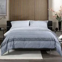 Onyx Single Duvet Set - Grey, Cotton