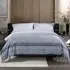 Onyx Single Duvet Set - Grey, Cotton