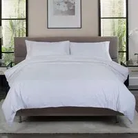 Organdie Swirl Super King Size Duvet Set - Blue, Cotton