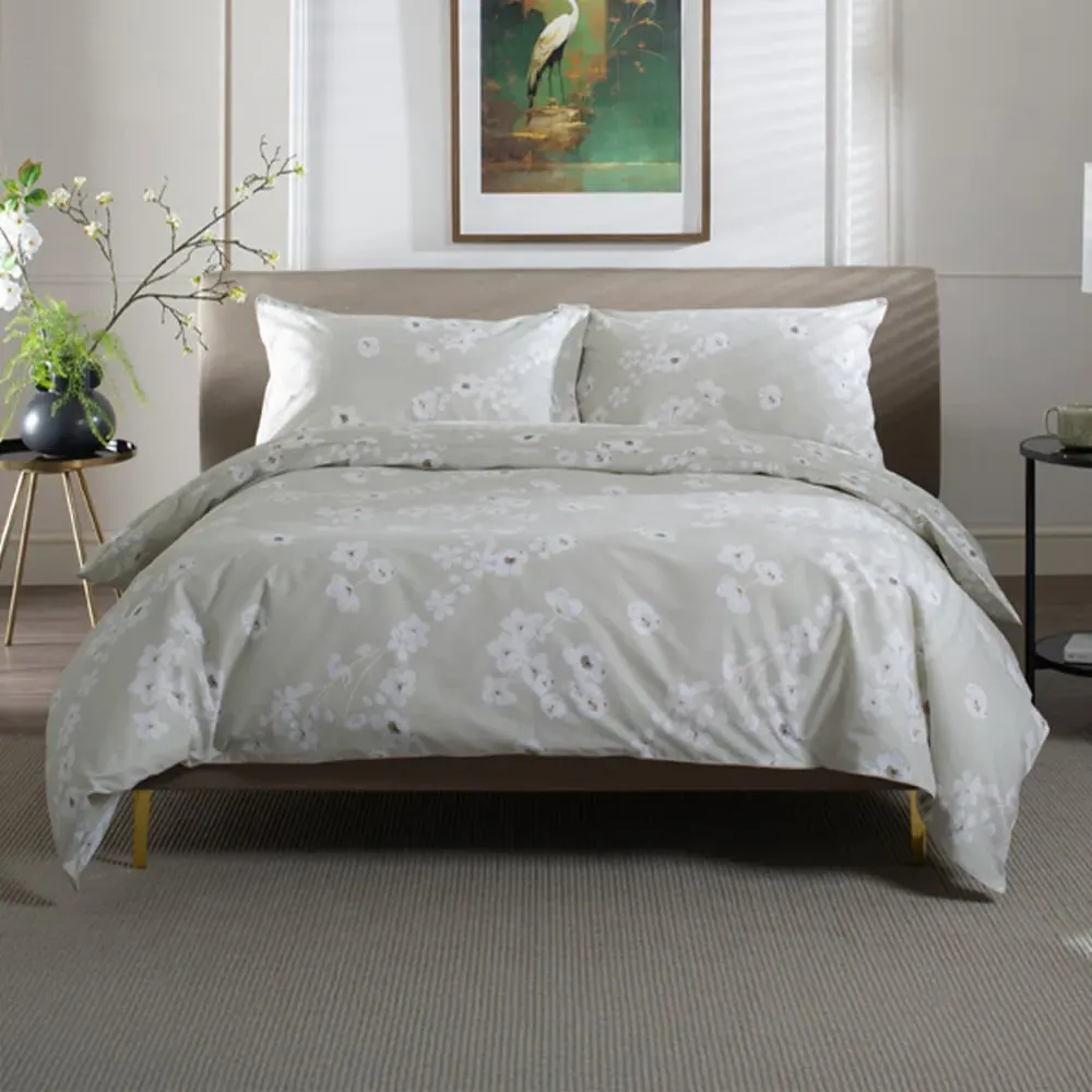 Petite Fleure King Size Duvet Set - Cream, Cotton image