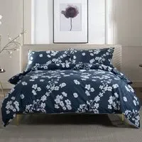 Petite Fleure King Size Duvet Set - White, Cotton