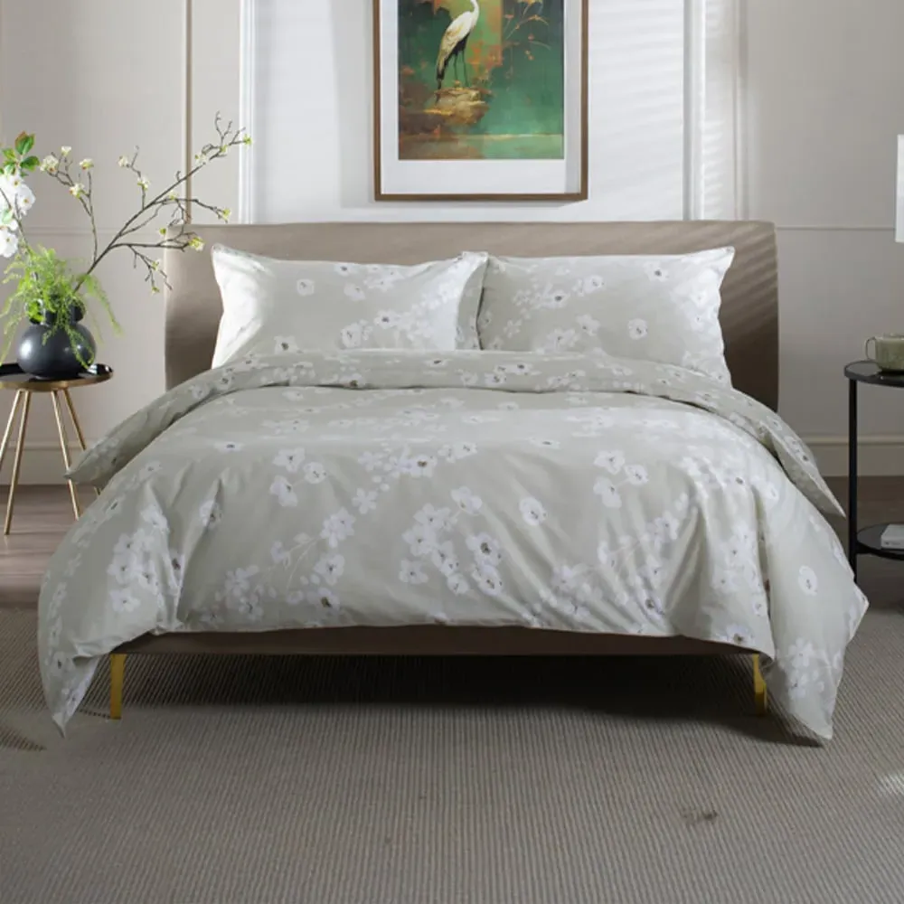 Petite Fleure Single Duvet Set - Cream, Cotton