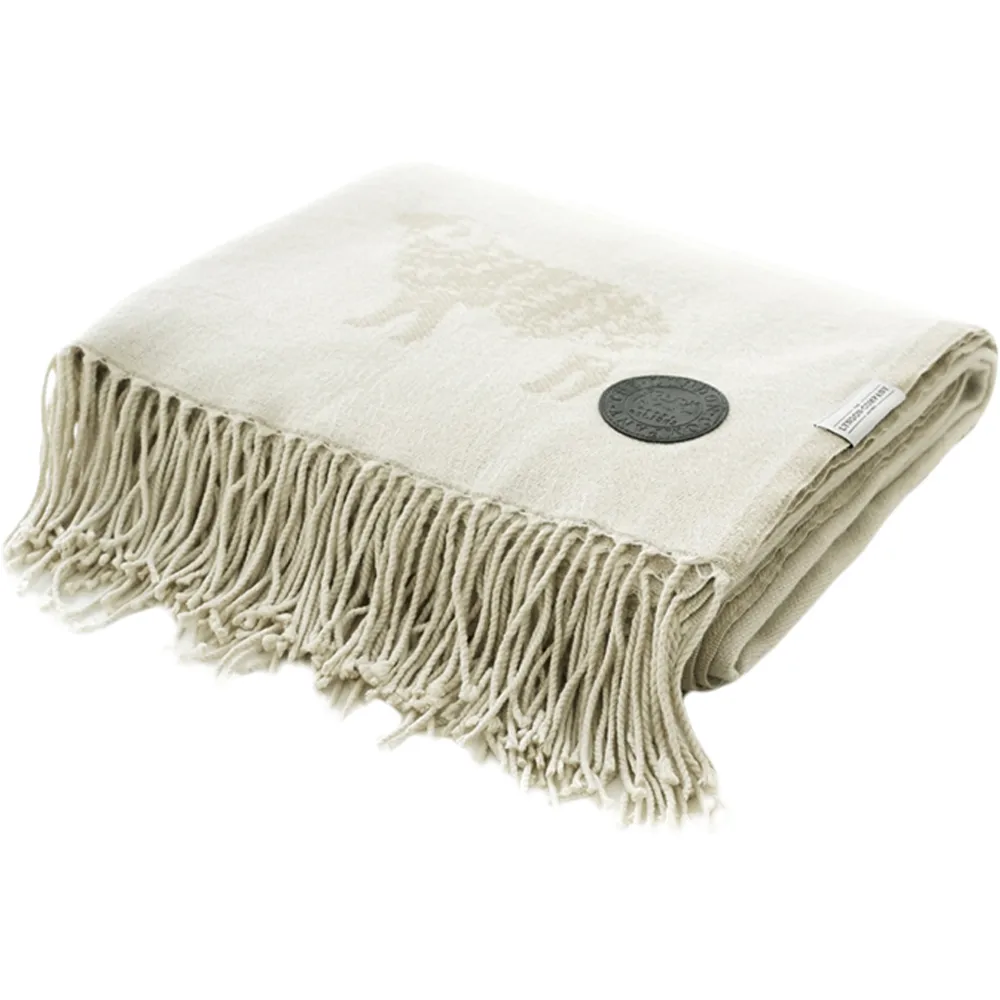 Ram Acrylic Throw - Cream image