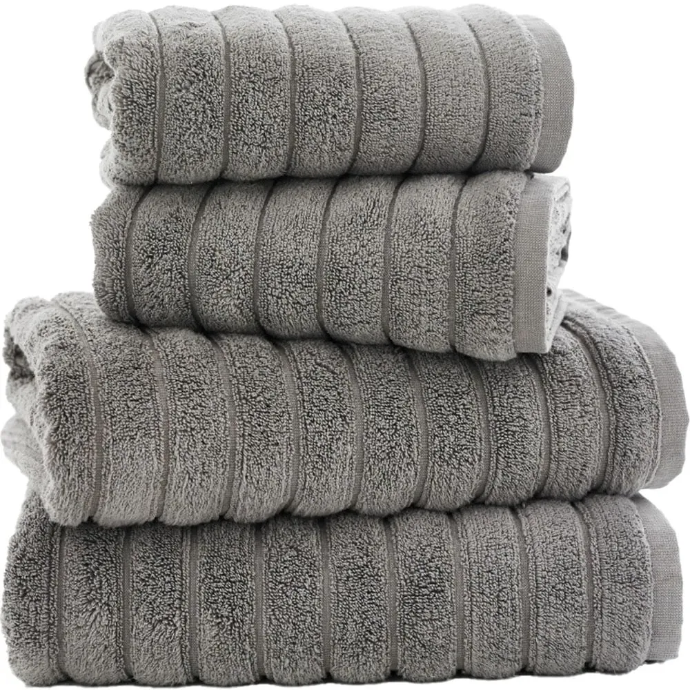 Ribbleton Bath Sheet - Silver, Cotton