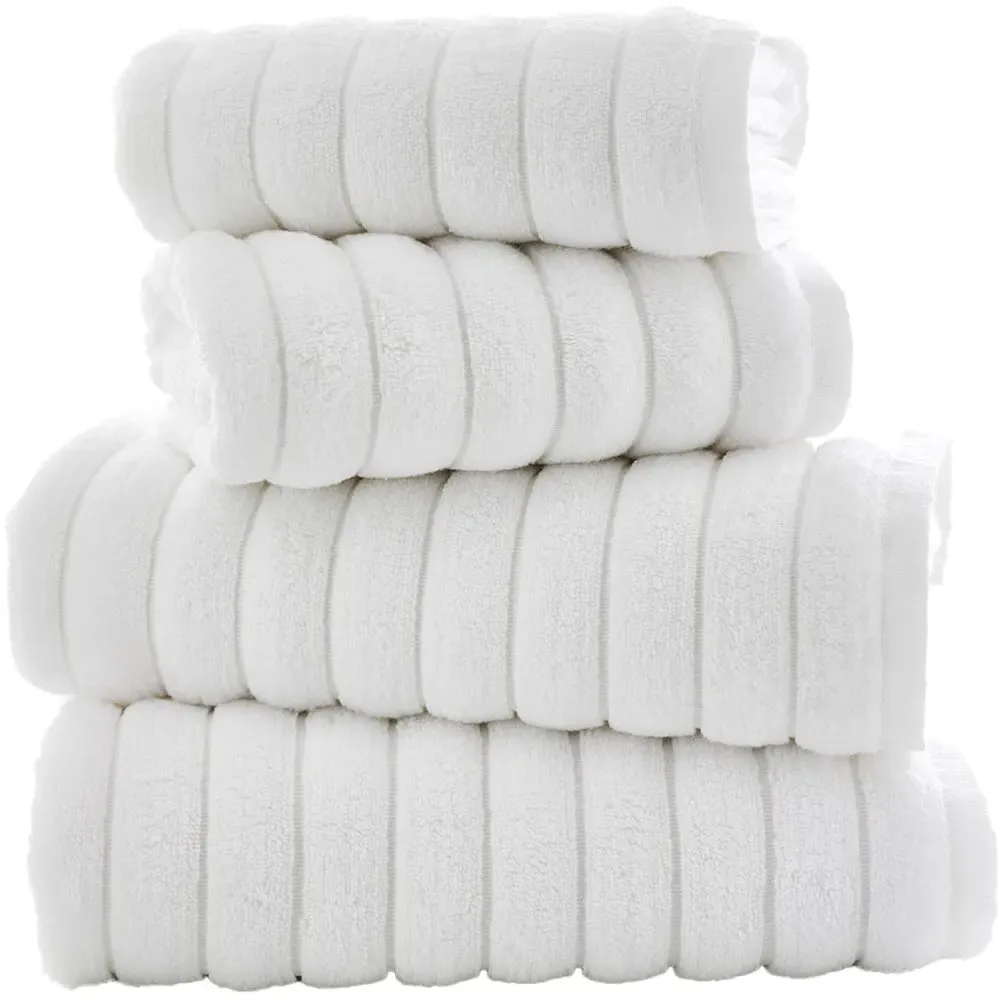 Ribbleton Bath Sheet - White, Cotton