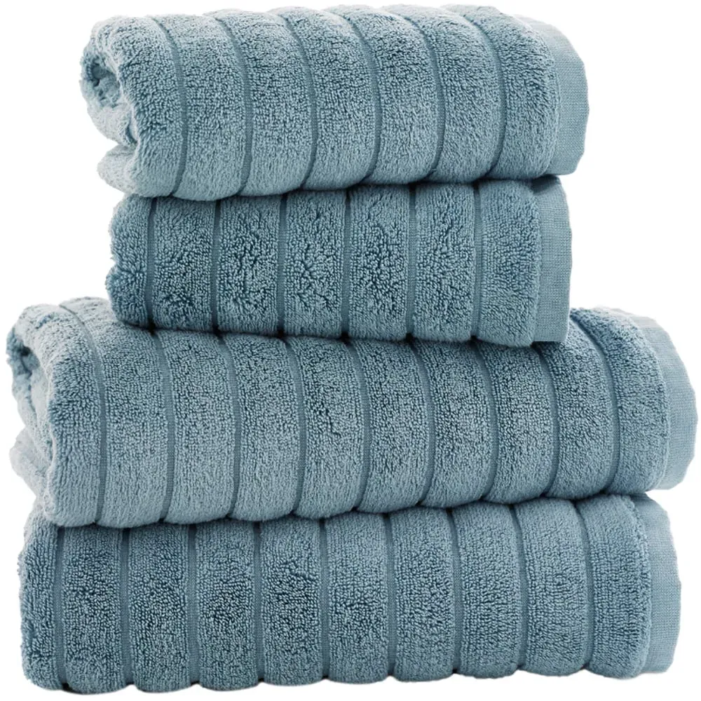 Ribbleton Bath Towel - Blue, Cotton image