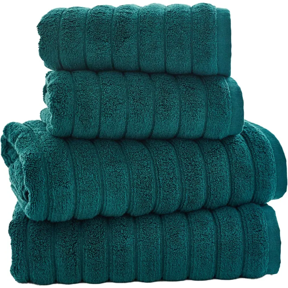 Ribbleton Bath Towel - Green, Cotton image