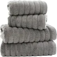 Ribbleton Bath Towel - Silver, Cotton