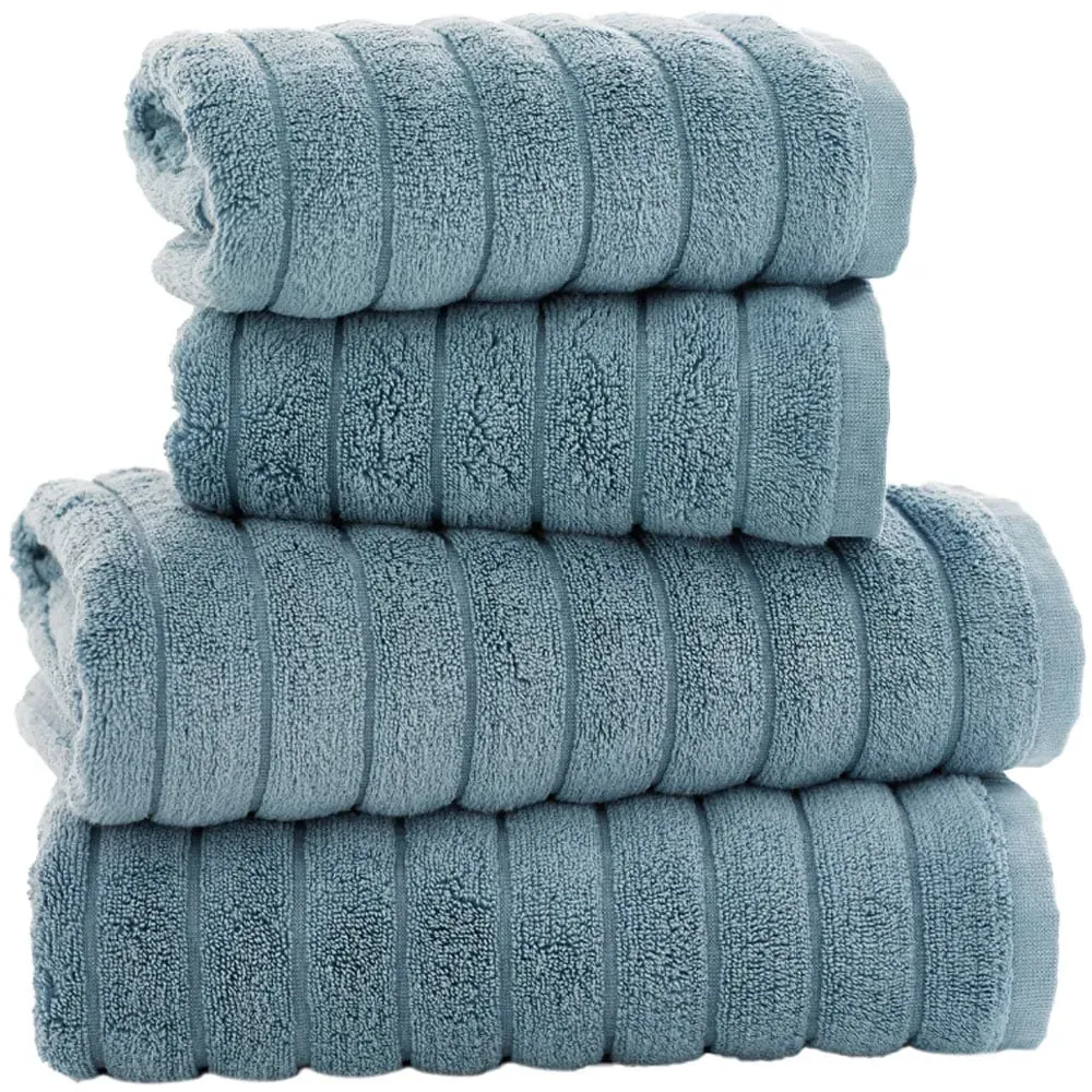 Ribbleton Hand Towel 2 Pack - Blue, Cotton
