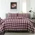 Ridgewood King Size Duvet Set - Red, Brushed Cotton