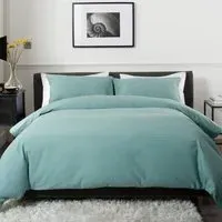 Saint-André Double Reversible Duvet Set - Green