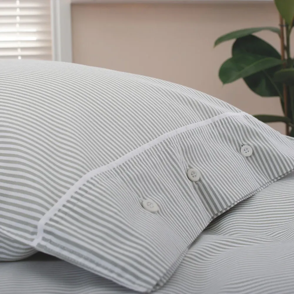 Southport Double Duvet Set - Green, Cotton