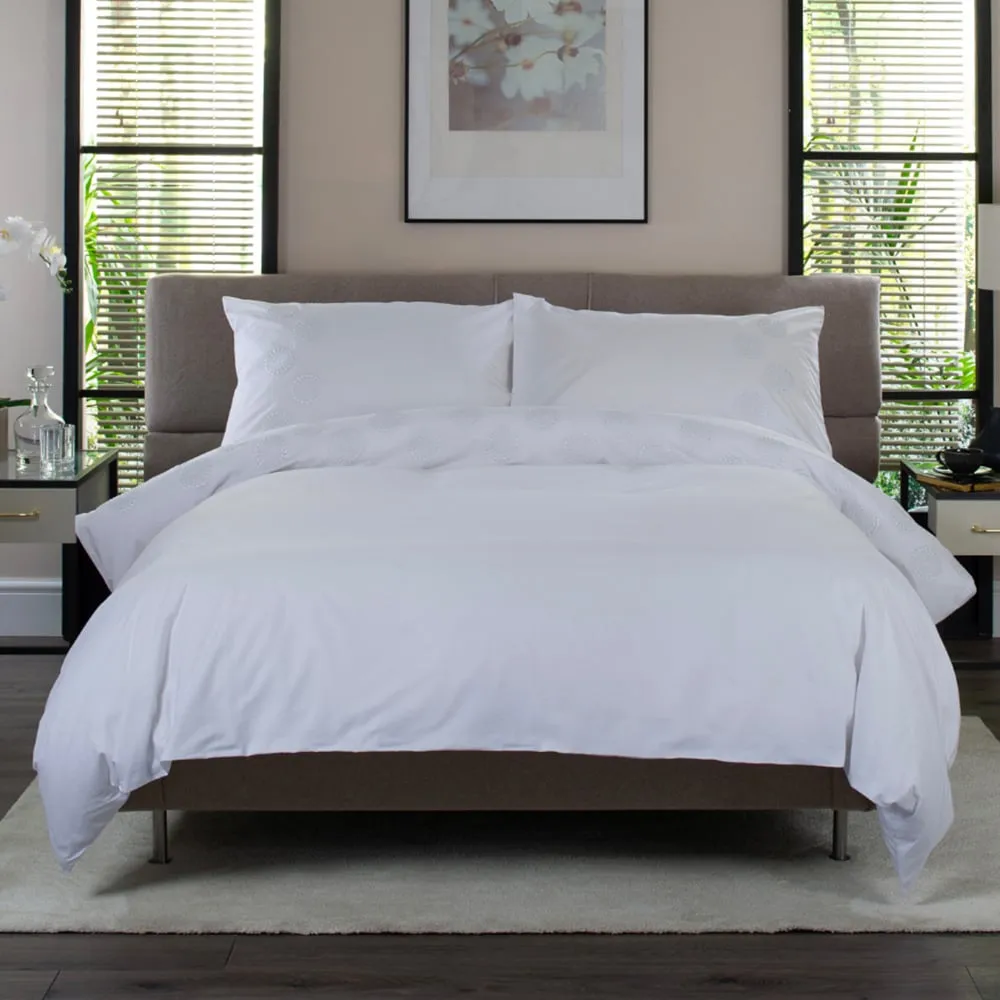 Spirals Super King Size 200 Thread Count Duvet Set - Blue