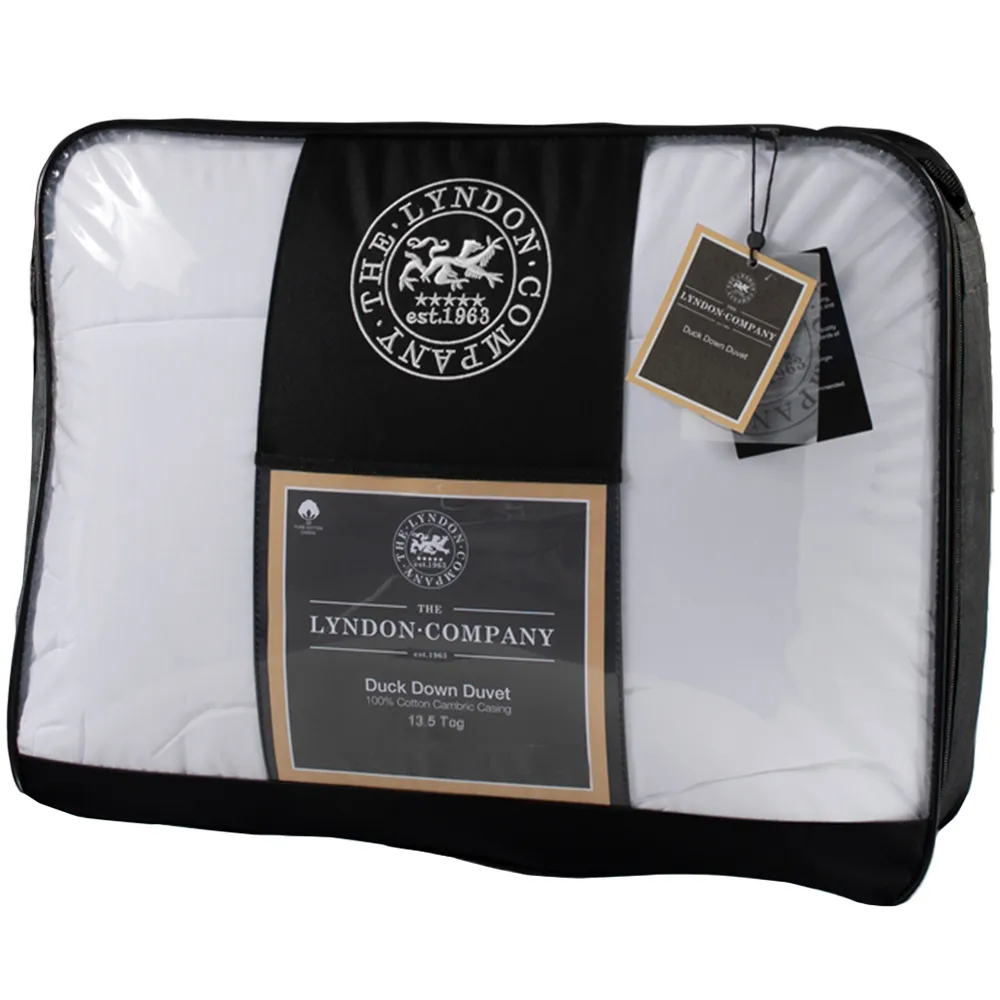 Super King Size Duck Down Duvet 13.5 Tog - White