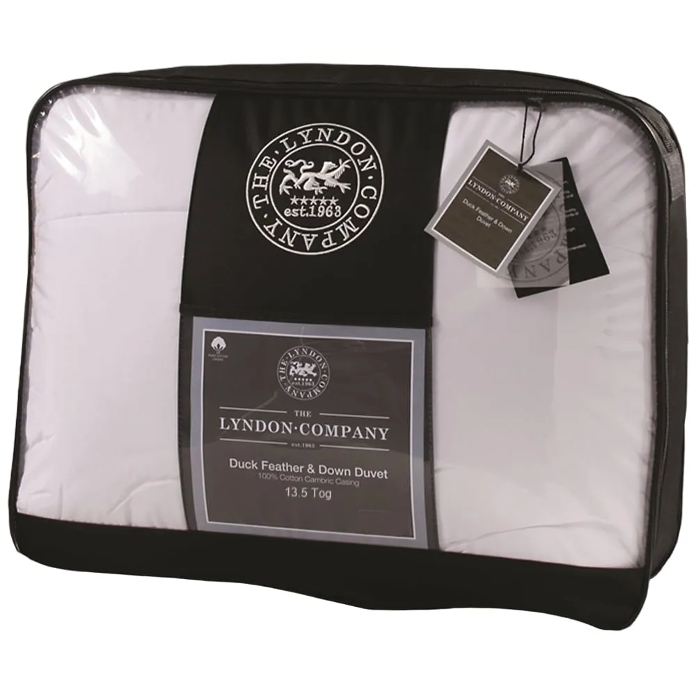Super King Size Duck Feather and Down Duvet 13.5 Tog - White