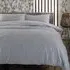 Super King Size Duvet Set - Silver, Cotton