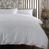 Super King Size Duvet Set - White, Cotton