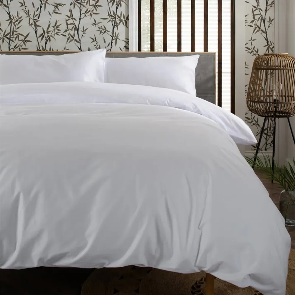 Super King Size Duvet Set - White, Cotton