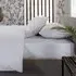 Super King Size Fitted Bed Sheet - White, Cotton