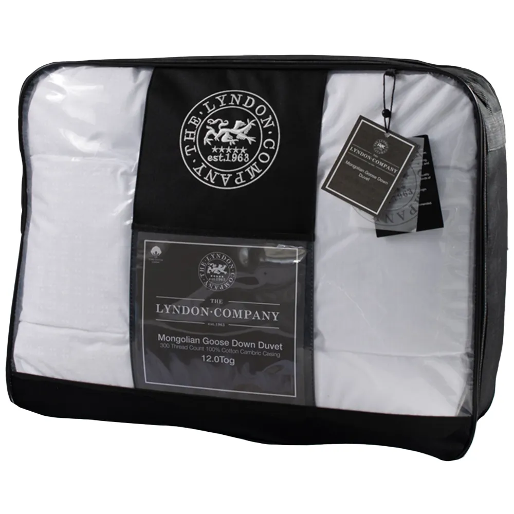Super King Size Mongolian Goose Down Duvet 12Tog - White