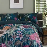 Tivoli Super King Size Duvet Set - Blue, Cotton