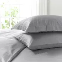TLC Oxford 200TC Pillowcase Single Pack - Silver, Cotton