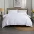 Tufted Daisy Double Duvet Set - White, Cotton
