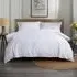 Tufted Daisy Single Duvet Set - White, Cotton