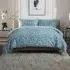 Tulle Double Reversible Duvet Set - Blue, Cotton