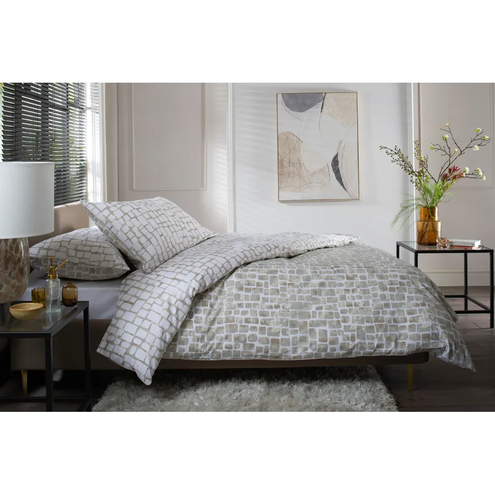 Tulle Double Reversible Duvet Set - Cream, Cotton