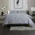 Tulle Single Reversible Duvet Set - Grey, Cotton